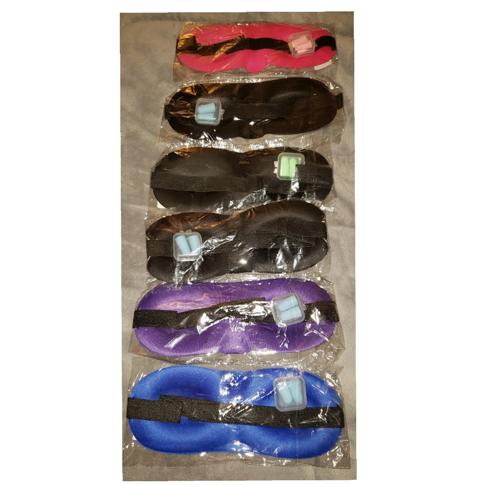 3 for $5.00 - 3D Sleep Eye Mask w/Earplugs - Picture 8 of 8
